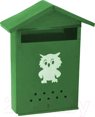 Изображение товара Почтовый ящик АгроСнаб Домик 00-00001048 (зеленый)