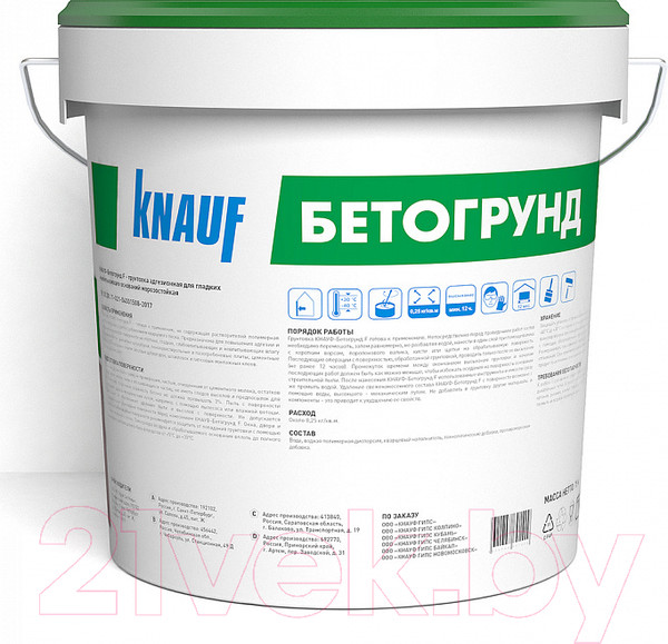Изображение товара Грунтовка Knauf Бетогрунд F / 775638 (15кг)