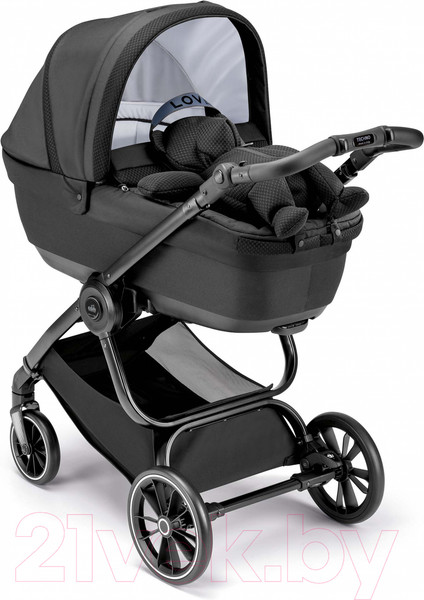 Изображение товара Детская универсальная коляска Cam Ami 2 в 1 / ART967-T578+ART805T-V90S (черный/матовый черный)