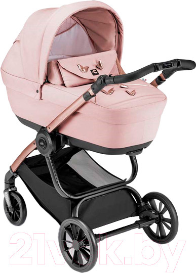 Изображение товара Детская универсальная коляска Cam Posh 2 в 1 / ART965-T573+ART805T-V95S (розовый/розовое золото)