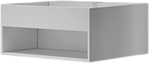 Изображение товара Тумба с умывальником Abber Stein AS2645-0.6 (подвесной, белый матовый)