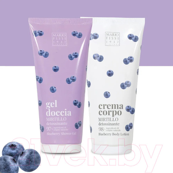 Изображение товара Гель для душа Mario Fissi 1937 Mirtillo Детокс с ароматом голубики (200мл)