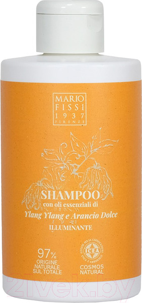 Изображение товара Шампунь для волос Mario Fissi 1937 Illuminante с маслами иланг-иланга и сладкого апельсина (300мл)