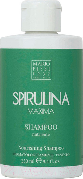 Изображение товара Шампунь для волос Mario Fissi 1937 Spirulina Maxima Nutriente С экстрактом спирулины (250мл)