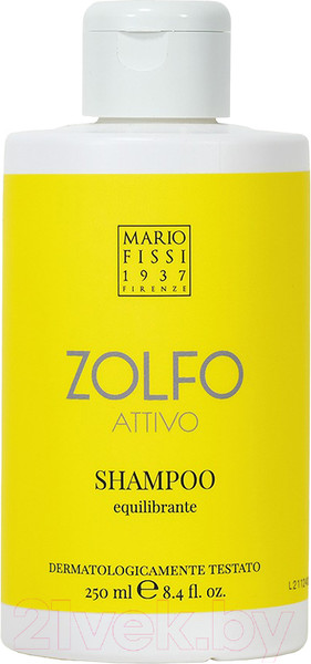 Изображение товара Шампунь для волос Mario Fissi 1937 Zolfo Attivo Equilibrante Восстанавливающий баланс (250мл)