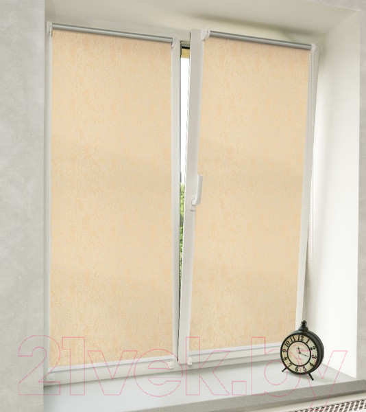 Изображение товара Рулонная штора Delfa Сантайм Марс Термо-Блэкаут СРШ-01 МП 77012 (57x170, бежевый)