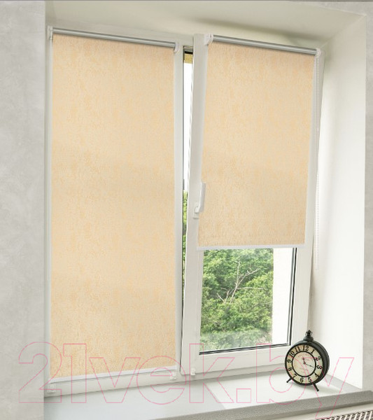 Изображение товара Рулонная штора Delfa Сантайм Марс Термо-Блэкаут СРШ-01 МП 77012 (68x170, бежевый)