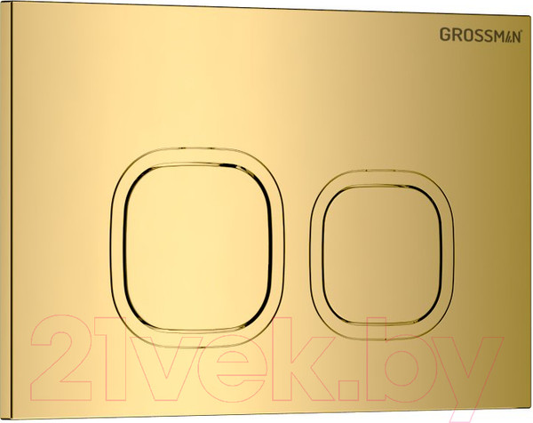 Изображение товара Инсталляция для унитаза Grossman 900.K31.01.000 + 700.K31.02.300.300 (с кнопкой смыва, золотой глянец)