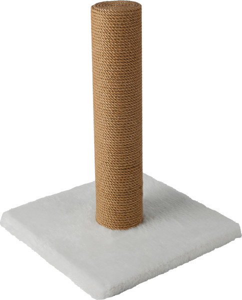 Изображение товара Когтеточка Leader Toys Столбик с квадратной платформой с кошачьей мятой / МТ14014 (белый)