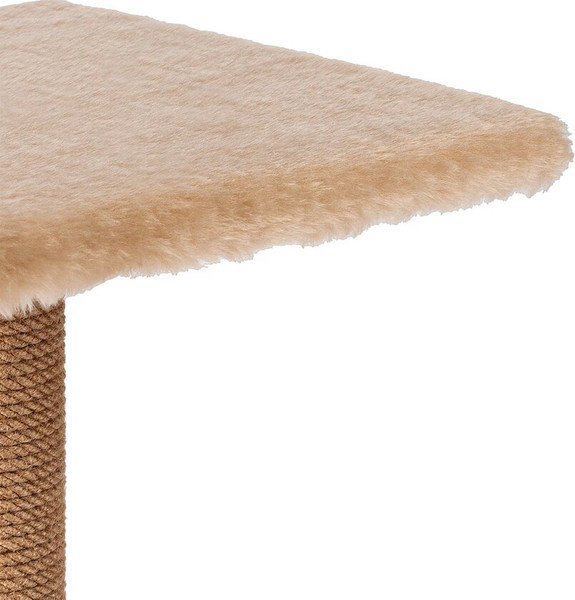 Изображение товара Лежанка-когтеточка Leader Toys Квадрат с квадратной платформой с кошачьей мятой / МТ14032 (коричневый)