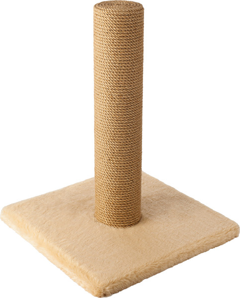 Изображение товара Когтеточка Leader Toys Столбик с квадратной платформой с кошачьей мятой / МТ14034 (коричневый)