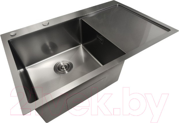 Изображение товара Мойка кухонная STELLAR Decor S6550NB-L-D (нано черный)