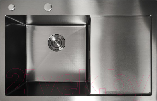 Изображение товара Мойка кухонная STELLAR Decor S6550NB-L-D (нано черный)