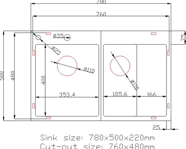 Изображение товара Мойка кухонная STELLAR Decor S7850S-2L-D (сатин)