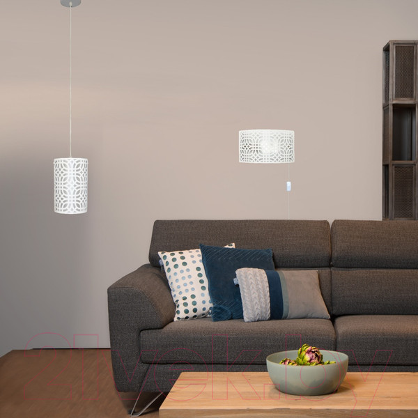 Изображение товара Потолочный светильник Элетех Амина 211 НСБ 01-60-187 Е27 / 1005405254 (белый муар)