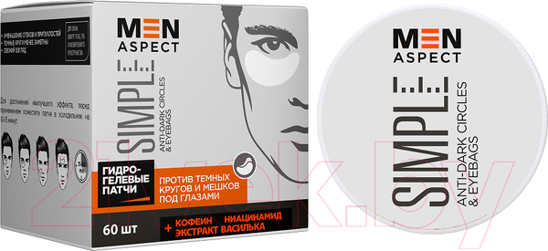 Изображение товара Патчи под глаза Modum Men Aspect Simple Anti-Dark Circles and Eyebags (60шт)