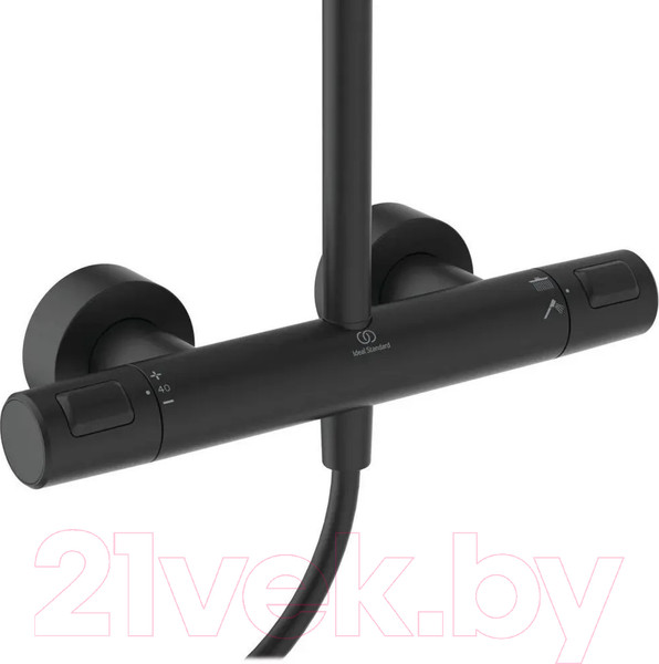 Изображение товара Душевая система со смесителем Ideal Standard Ceratherm A7210XG (черный матовый)