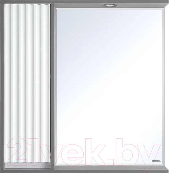 Изображение товара Шкаф с зеркалом для ванной Brevita Balaton 80 L / BAL-04080-01-01Л (серый)