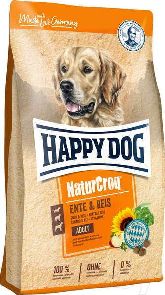 Изображение товара Сухой корм для собак Happy Dog NaturCroq Ente & Reis / 61301 (11кг)
