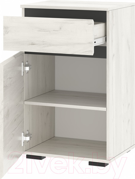 Изображение товара Тумба Памир Гретта 1С1Я (крафт белый/антрацит)