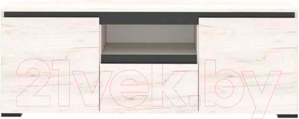 Изображение товара Тумба Памир Гретта 2С1Я (крафт белый/антрацит)