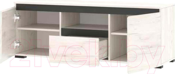 Изображение товара Тумба Памир Гретта 2С1Я (крафт белый/антрацит)