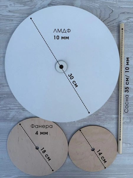 Изображение товара Блюдо для торта ОМурМебель Трехъярусное