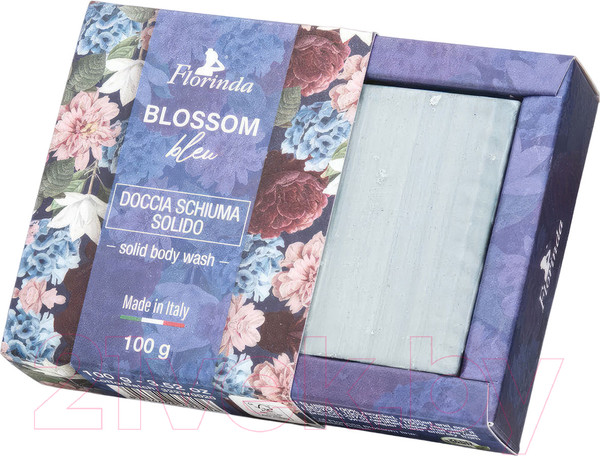 Изображение товара Гель для душа Florinda Твердый Синие цветы (100г)