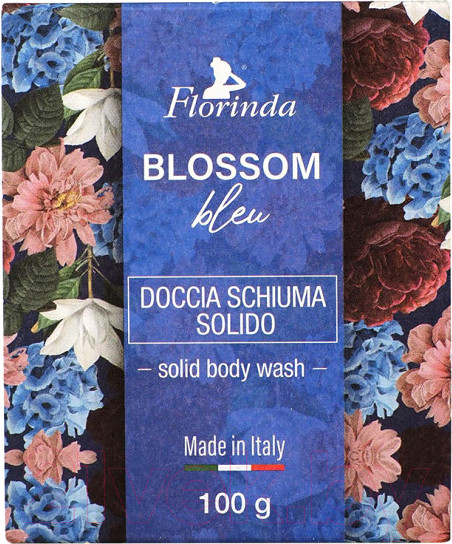Изображение товара Гель для душа Florinda Твердый Синие цветы (100г)