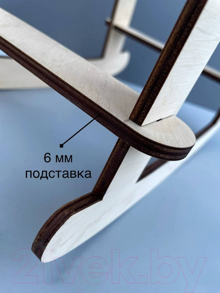 Изображение товара Аксессуар для пупса ОМурМебель Качалка для люльки с донышком 31x20x26