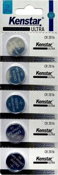 Изображение товара Комплект батареек Kenstar CR2016-5BL 3V / KS-CR2016-5BL 