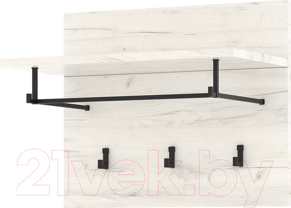 Изображение товара Вешалка для одежды Памир Гретта 500 (крафт белый/антрацит)