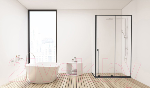 Изображение товара Душевой уголок Allen Brau Fantasy 2.0 140x80 / 325965 (черный матовый)