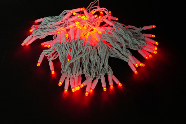 Изображение товара Светодиодная гирлянда ULED Стринг-лайт ULED-SL-100-220V-(W-R) (10м)