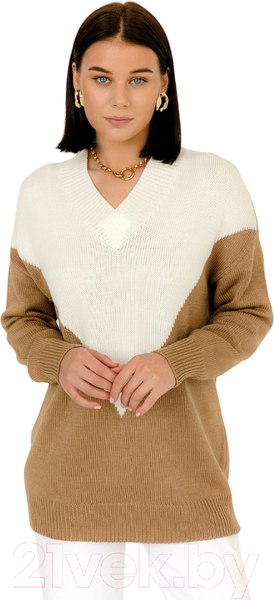Изображение товара Туника Romgil ТЗ900П (р.170-96-102, светло-коричневый/белый)