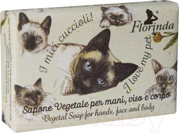 Изображение товара Мыло твердое Florinda Мандарин Сиамская кошка (50г)