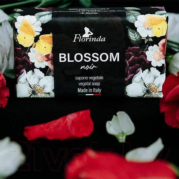 Изображение товара Мыло твердое Florinda Черные цветы (200г)