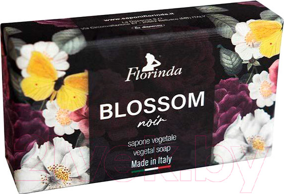 Изображение товара Мыло твердое Florinda Черные цветы (200г)