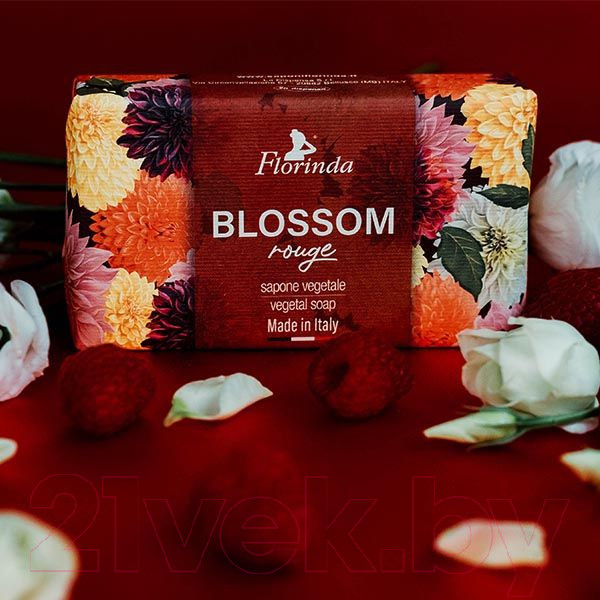 Изображение товара Мыло твердое Florinda Алые цветы (200г)