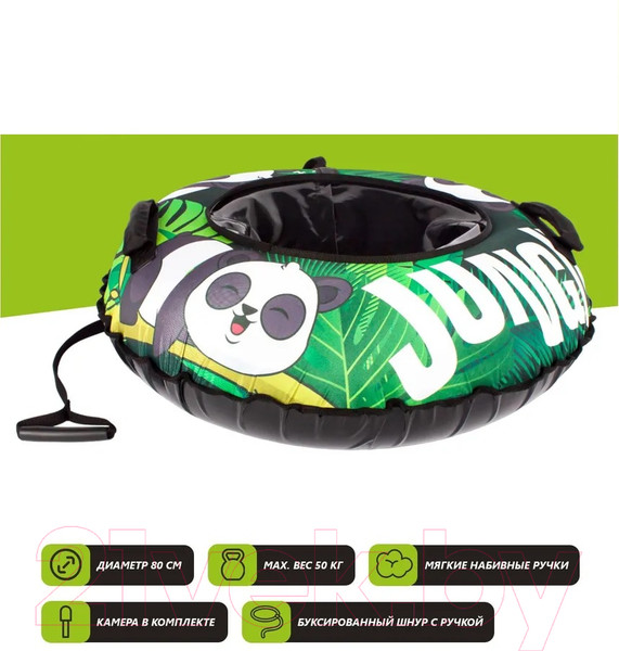 Изображение товара Тюбинг-ватрушка Snowstorm BZ-80 Panda / W112864 (80см, зеленый/черный)
