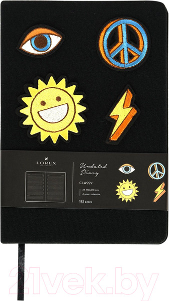 Изображение товара Ежедневник Lorex Classy / LXDRA5-CS (96л, черный)
