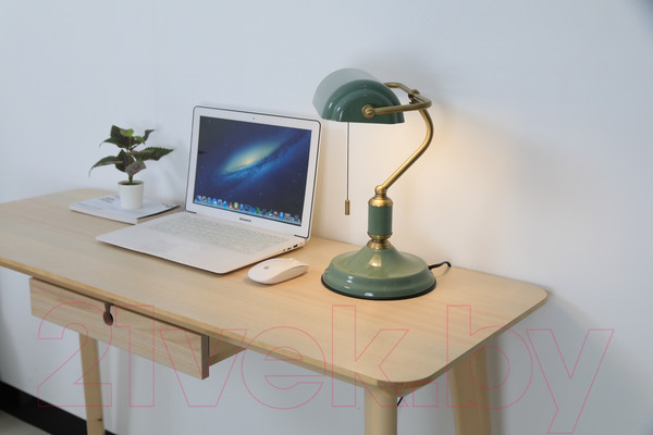 Изображение товара Настольная лампа ArtStyle HT-717GR (зеленый/латунь)