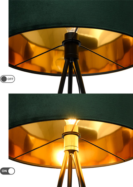 Изображение товара Торшер ArtStyle HT-777BGR (черный/зеленый)