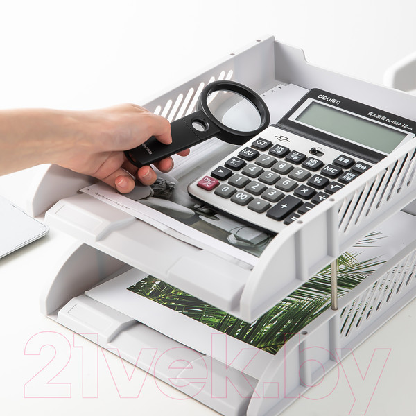 Изображение товара Лоток для бумаг Deli Quali / 9216 (серый)