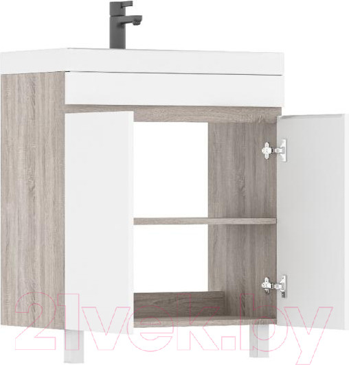 Изображение товара Тумба с умывальником Volna Conty 80.2D Lake 80 (напольная)