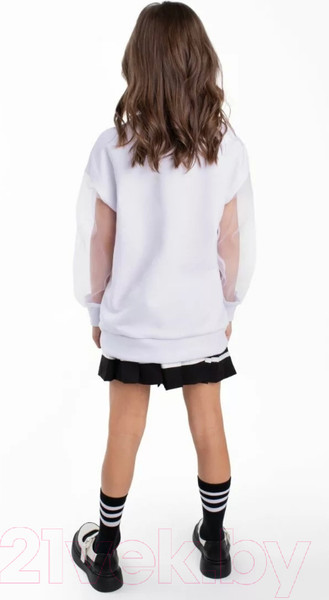 Изображение товара Свитшот детский Amarobaby Crystal / AB-OD23-C28/00-128 (белый, р.128)