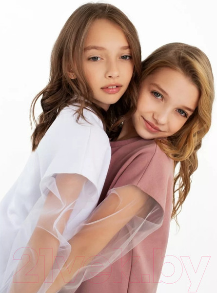 Изображение товара Свитшот детский Amarobaby Crystal / AB-OD23-C28/00-128 (белый, р.128)