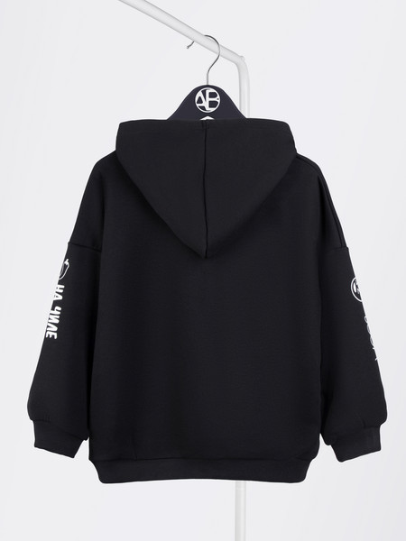 Изображение товара Худи детское Amarobaby Slang / AB-OD23-28S/09-134 (черный, р.134)