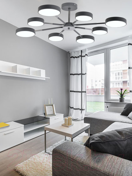 Изображение товара Потолочный светильник Mirastyle Диод MH-3224/8 GR+CR