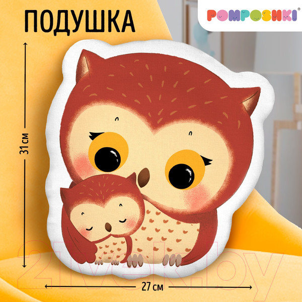 Изображение товара Подушка декоративная Pomposhki Совушки мама 9934891